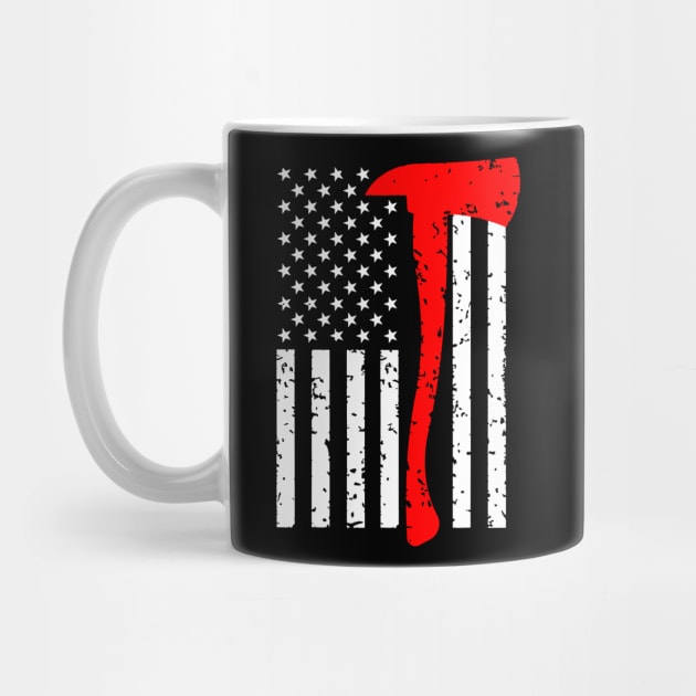 Firefighter American Flag Axe by CarDE